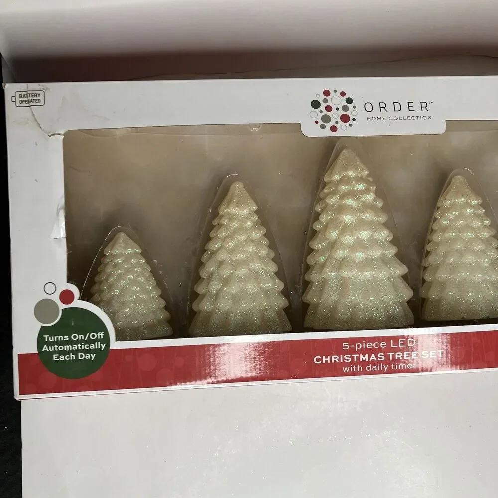Order Home Collection 5 PC LED Christmas Tree Light Set & Automatic Daily Timer